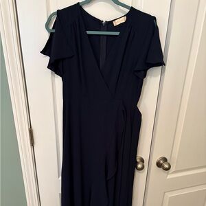 Navy Blue Altar’d State Maxi Wrap Dress size M